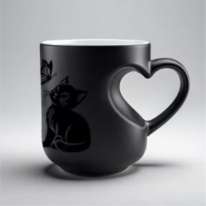 An 11Oz Quirky Cat Color Changing Mug
