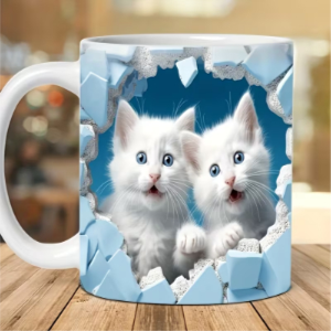 Charming Cat Themed Ceramic Mug