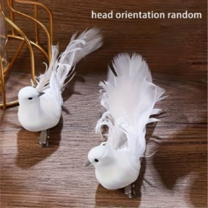 Collectible Figurines 2pcs Bird Figurines White