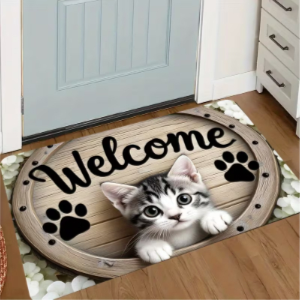 Cute Cat Design Doormat