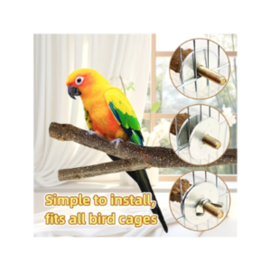 Natural Wooden Branch Bird Perch 15 cm