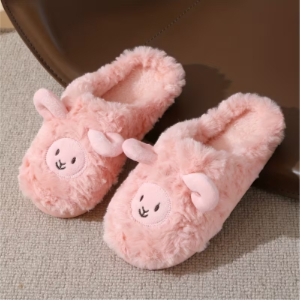 New Cute Cartoon Fluffy Home Slippers for Autumn And Winter