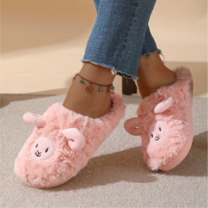 New Cute Cartoon Fluffy Home Slippers for Autumn And Winter - Image 2