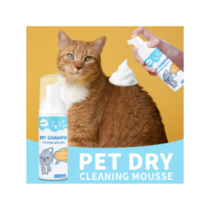 No Rinse Dry Shampoo Foam For Pets 60ml